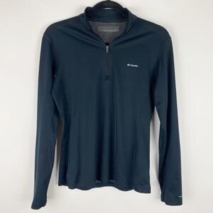 COLUMBIA Omni-Heat Black LS 1/4 Zip Pullover Top - Size M